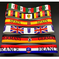 Customized Soccer Fans World Flag Polyester Elastic Headband /Sport Sweatband